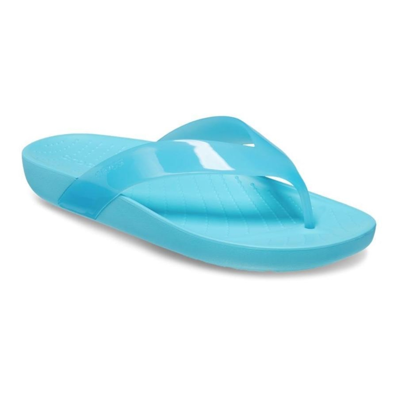 Chinelo Crocs Splash Shine Flip Neptune - Feminino - Foto 1