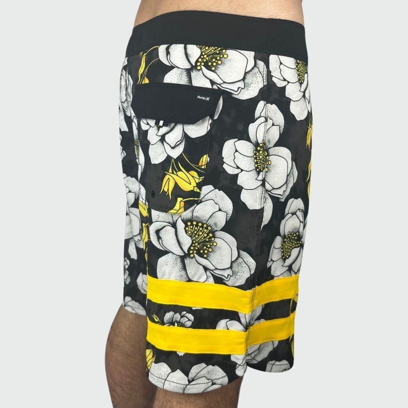 Bermuda Hurley Phantom Block Party Floral - Masculina - Foto 4