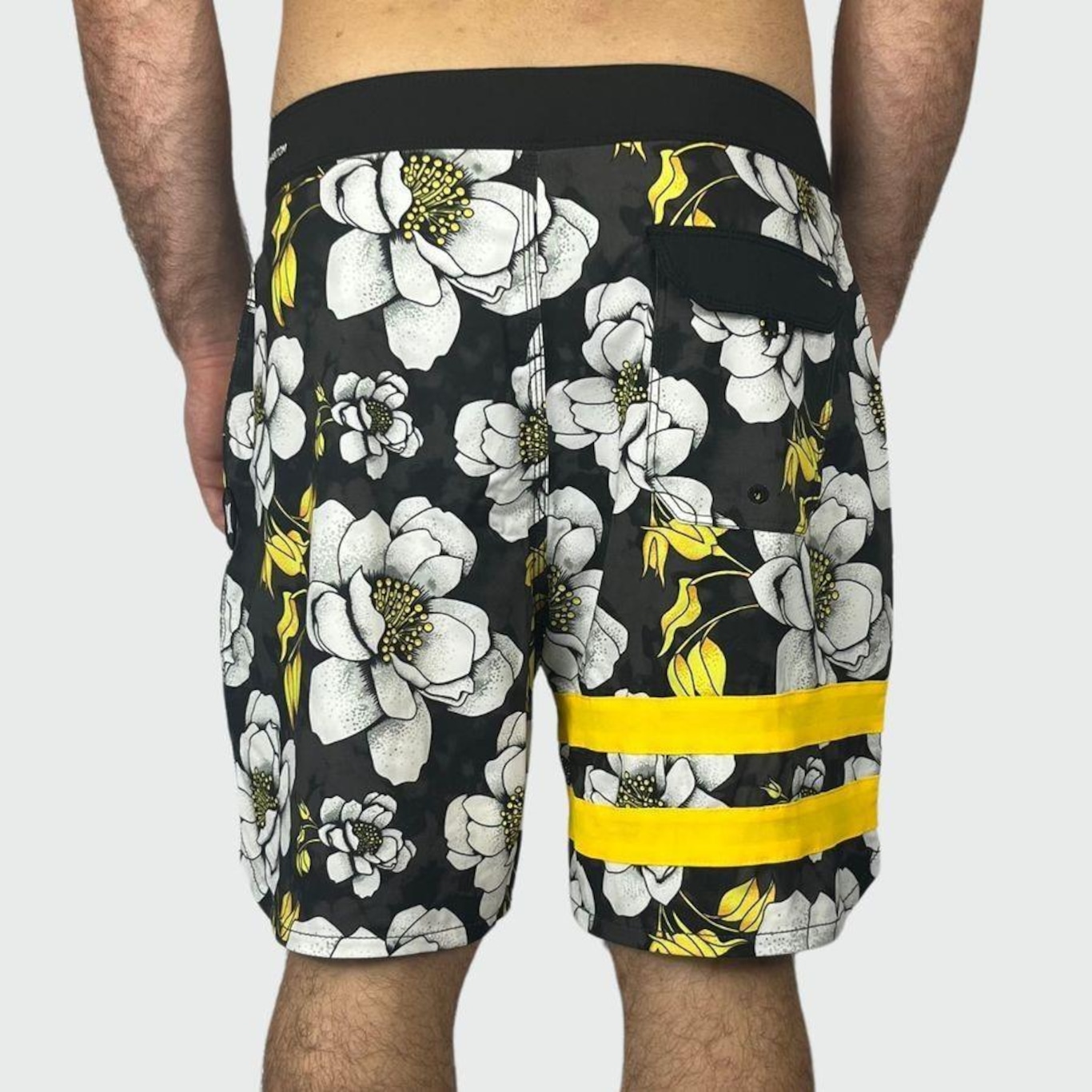 Bermuda Hurley Phantom Block Party Floral - Masculina - Foto 5