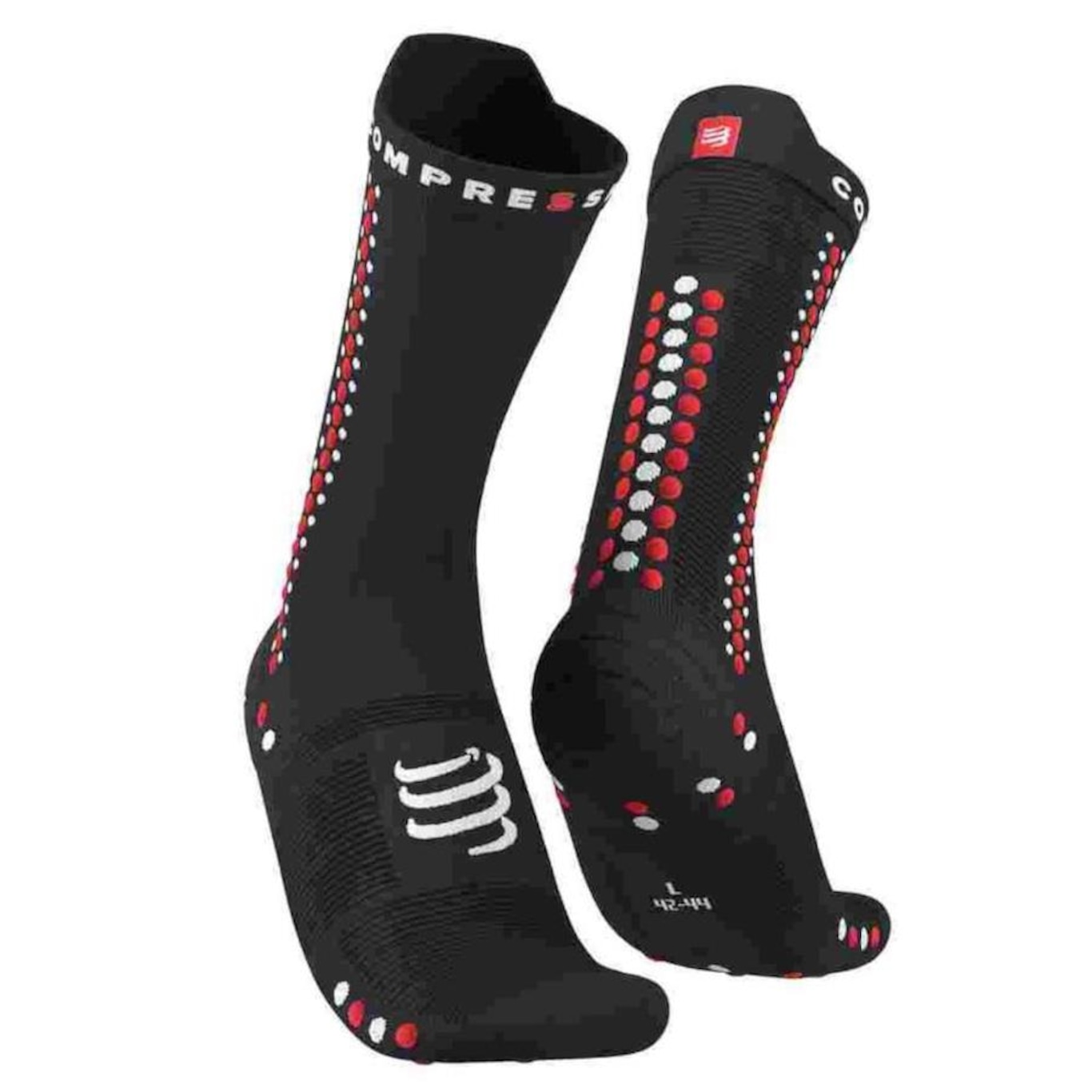 Meia Cano Alto Compressport Racing Socks V4 Bike Highcut - Adulto - Foto 1