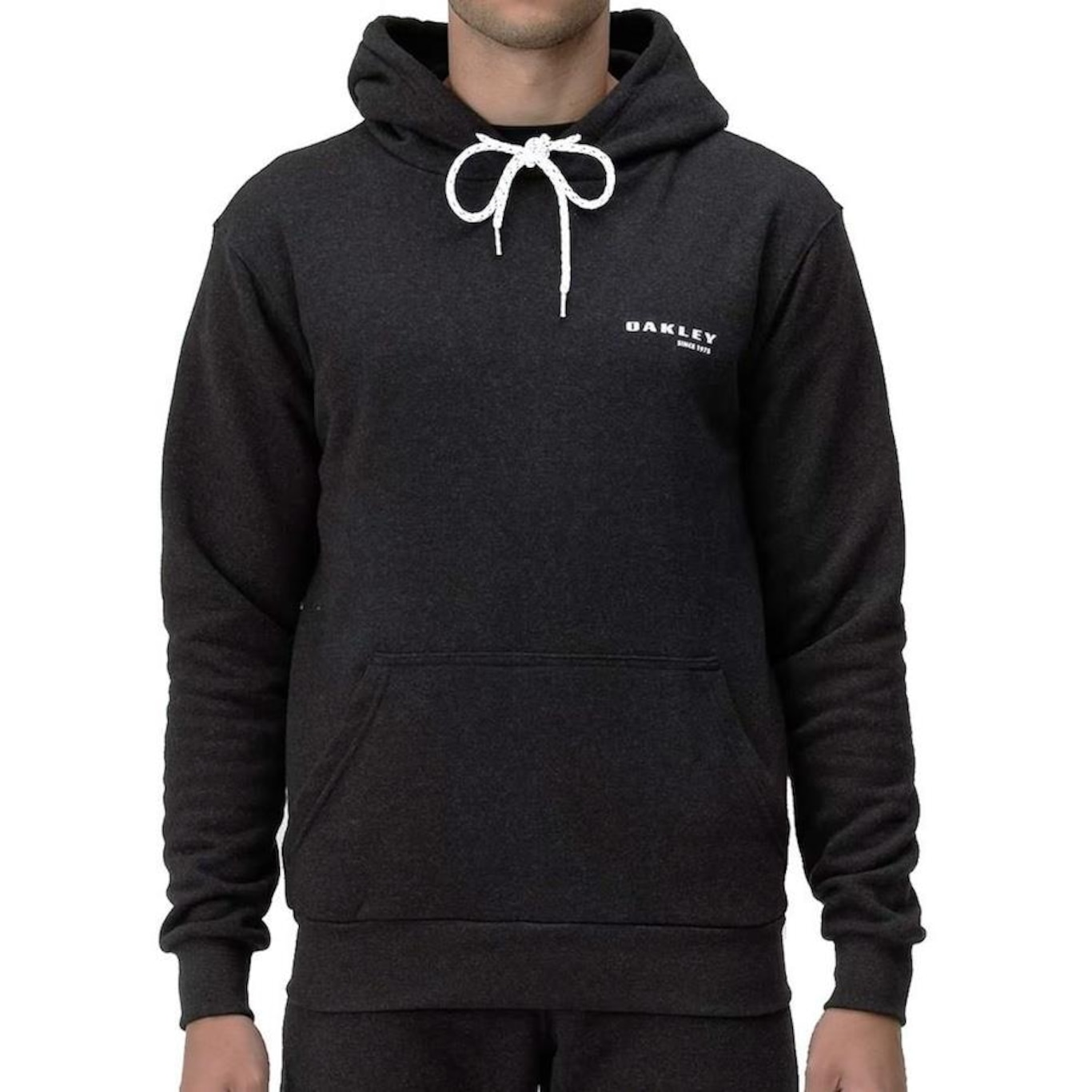 Blusão de Moletom Oakley Bunker Hoodie Blackout - Masculino - Foto 1