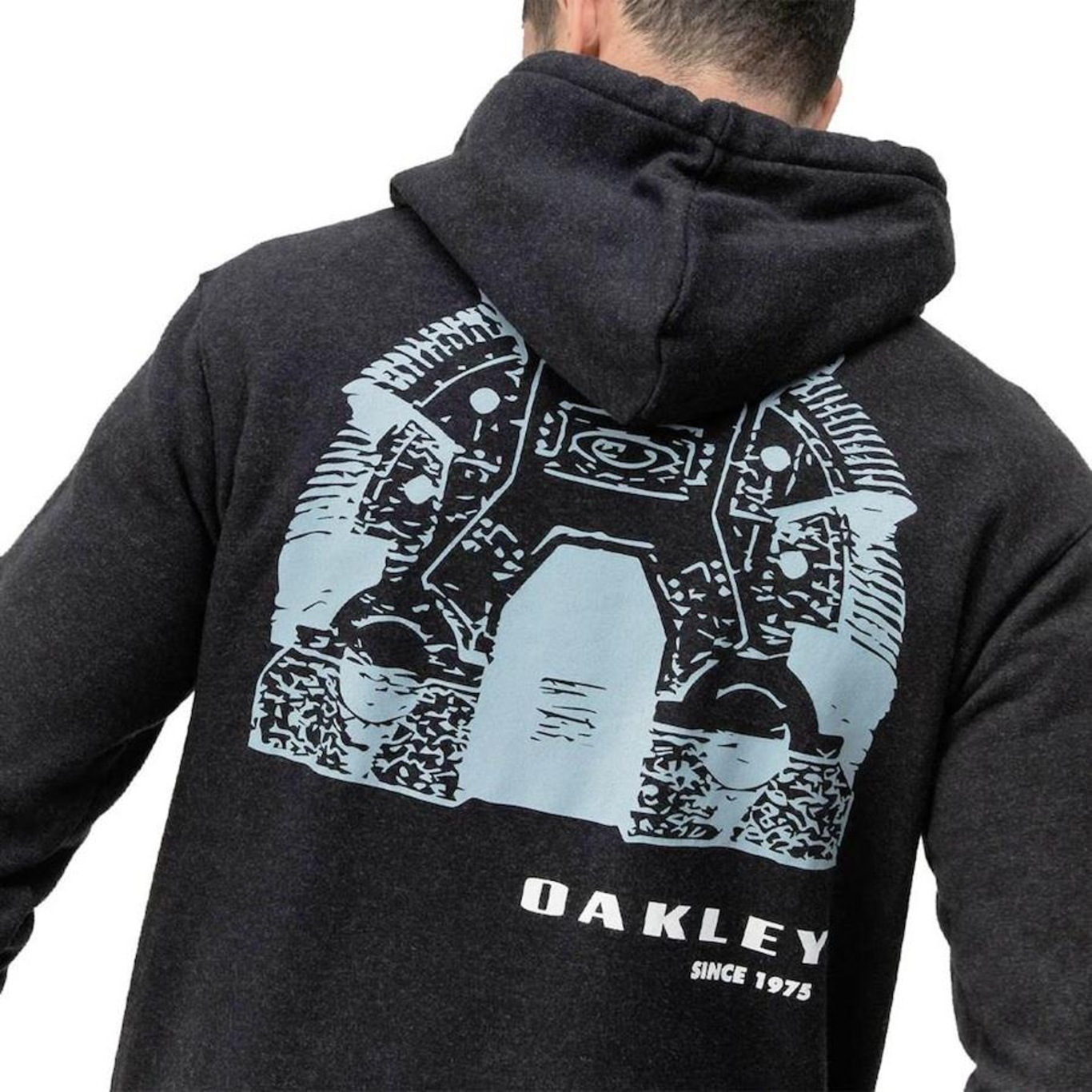 Blusão de Moletom Oakley Bunker Hoodie Blackout - Masculino - Foto 2