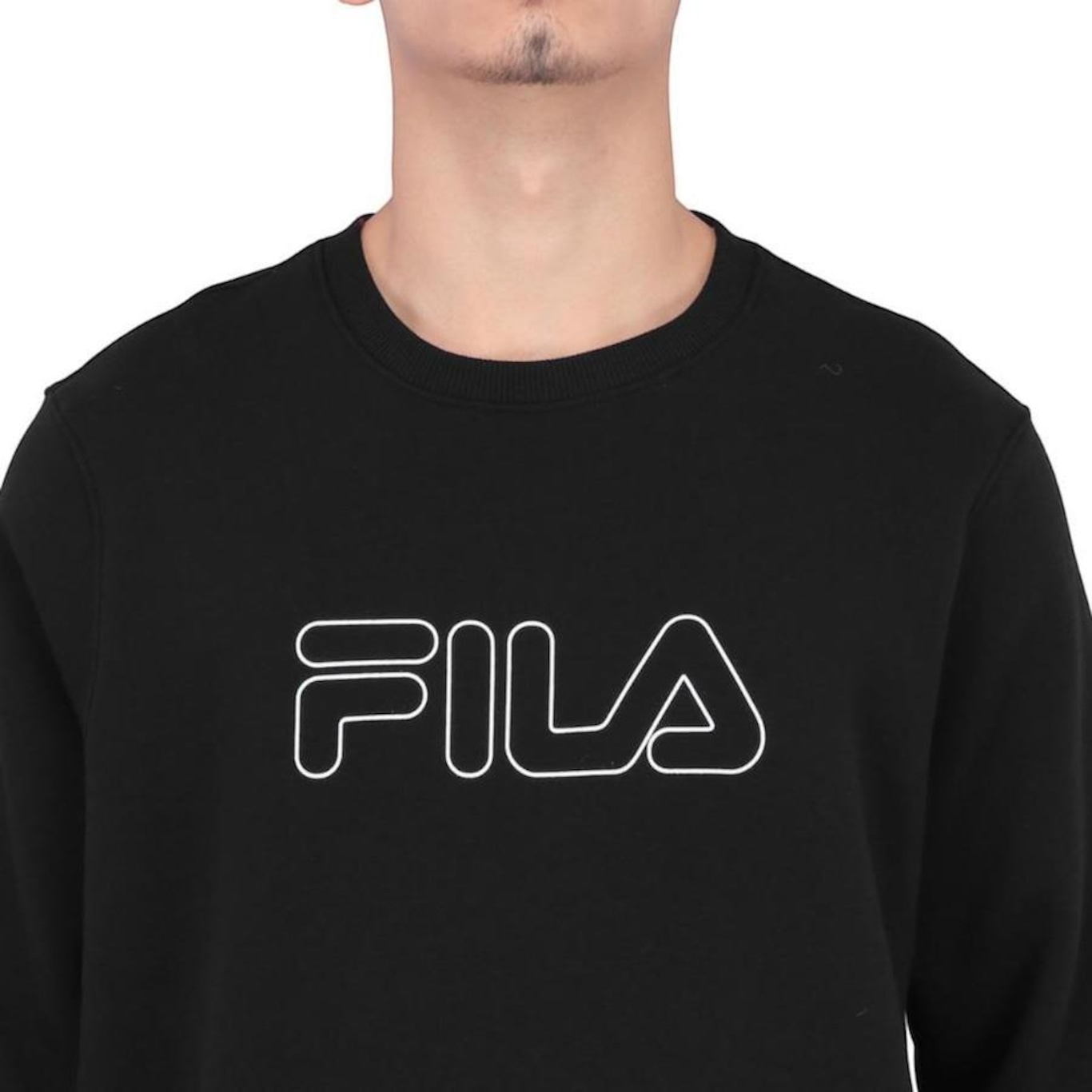 Blusão de Moletom sem Capuz Fila Classic Winter Outline - Masculino - Foto 2