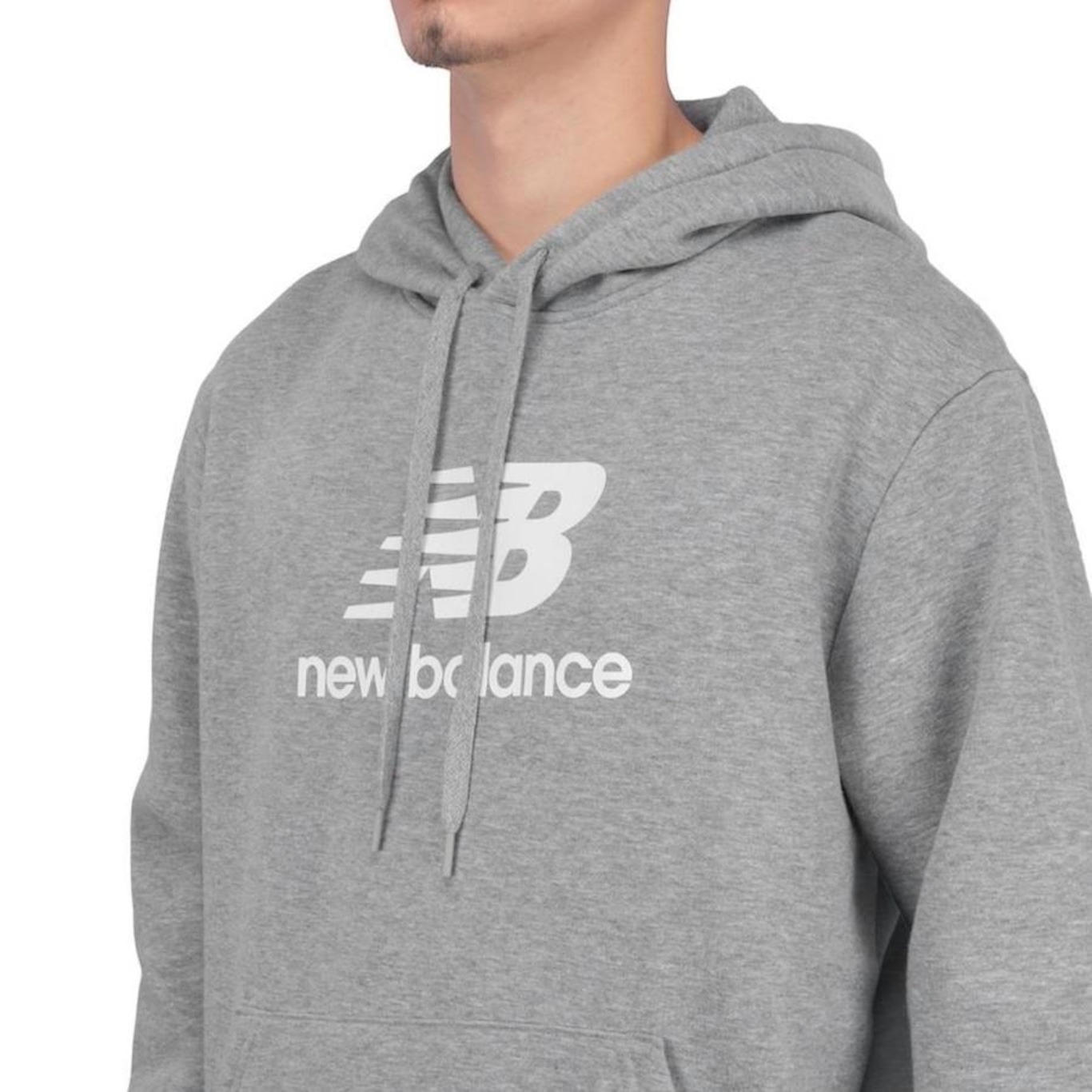 Blusão de Moletom com Capuz New Balance Essentials - Masculino - Foto 3