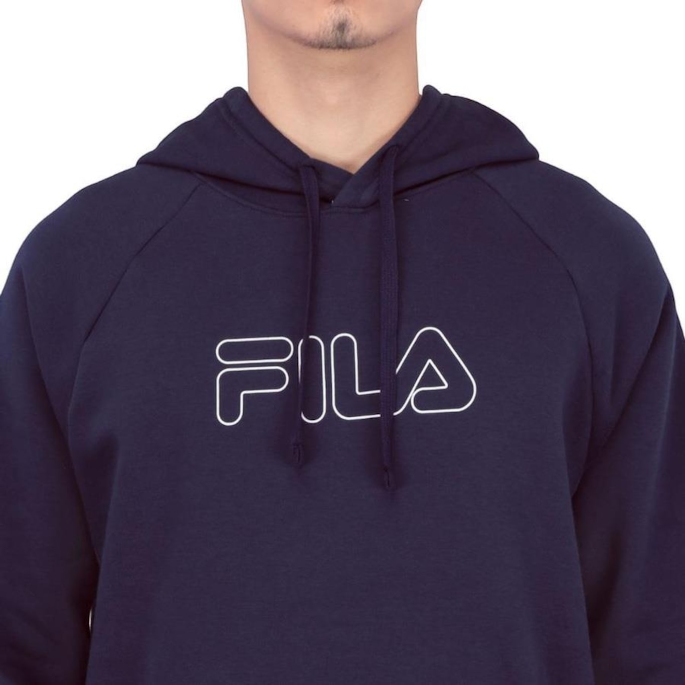 Blusão de Moletom com Capuz Fila Letter Outline Winter - Masculino - Foto 2