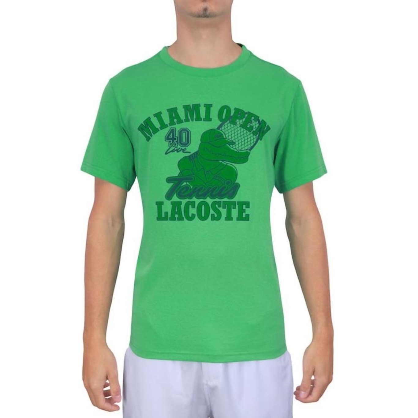 Camiseta Lacoste Miami Open Tennis - Masculina - Foto 1