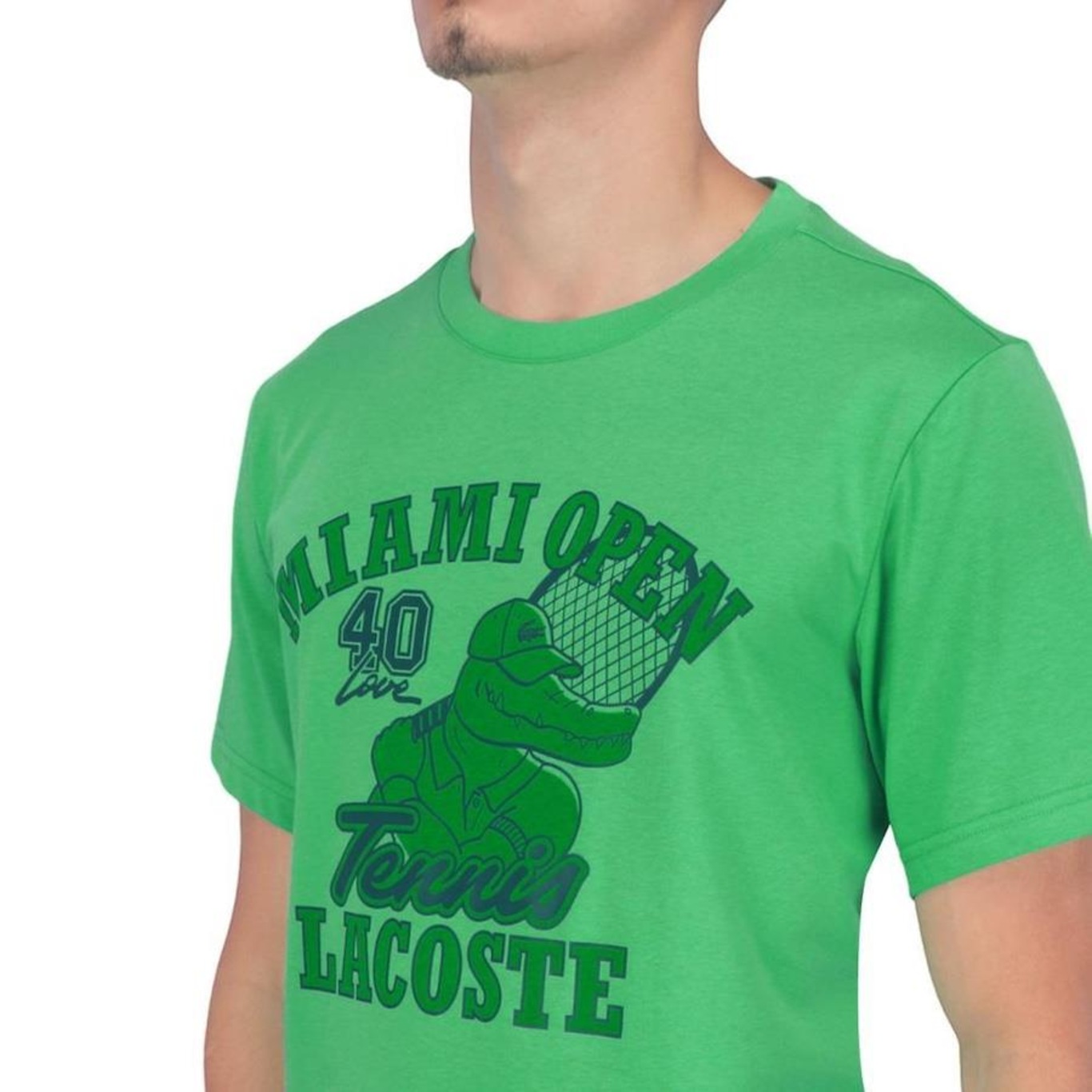 Camiseta Lacoste Miami Open Tennis - Masculina - Foto 3