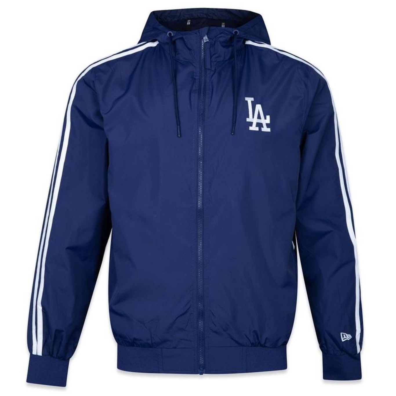 Jaqueta New Era Corta Vento Windbreaker Los Angeles Dodgers Hiphop - Masculina - Foto 1