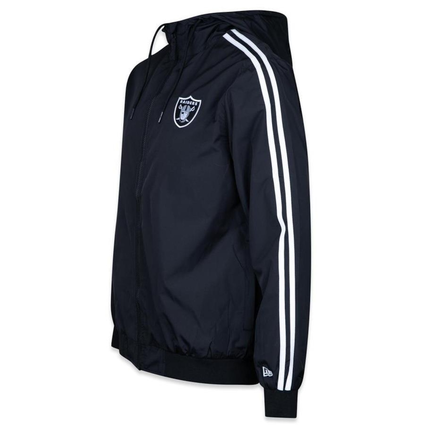 Jaqueta New Era Corta Vento Windbreaker Las Vegas Raiders Hiphop - Masculina - Foto 3