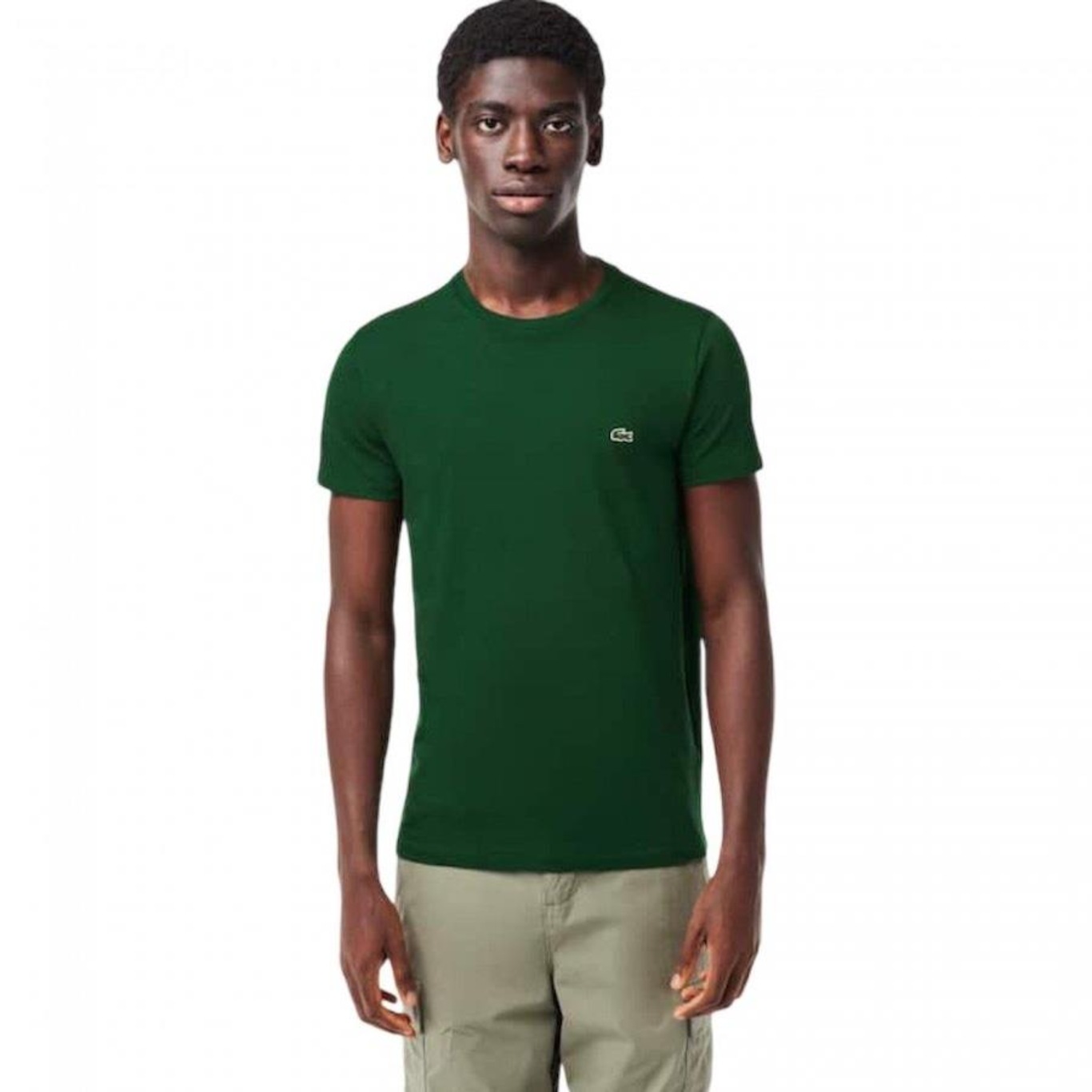 Camiseta Lacoste Básica Masculina - Foto 1