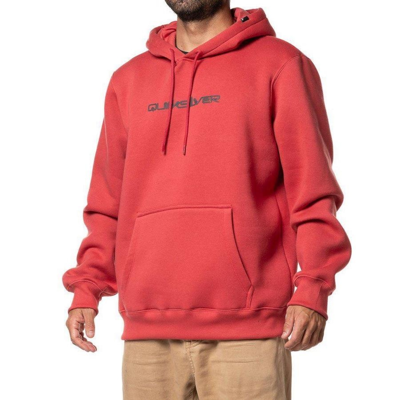 Blusão de Moletom Quiksilver Canguru Omni Font - Masculino - Foto 3