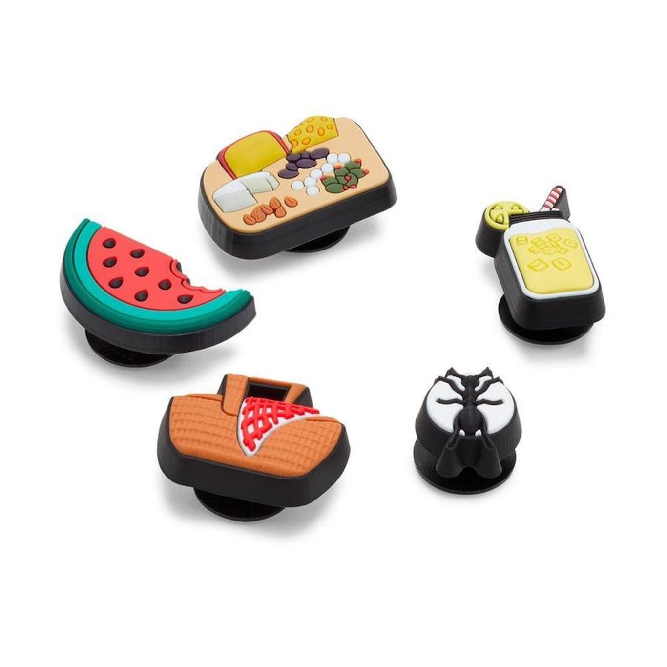 Kit Jibbitz? Crocs Piquenique Bonito Pack com 5 Peças - Foto 1