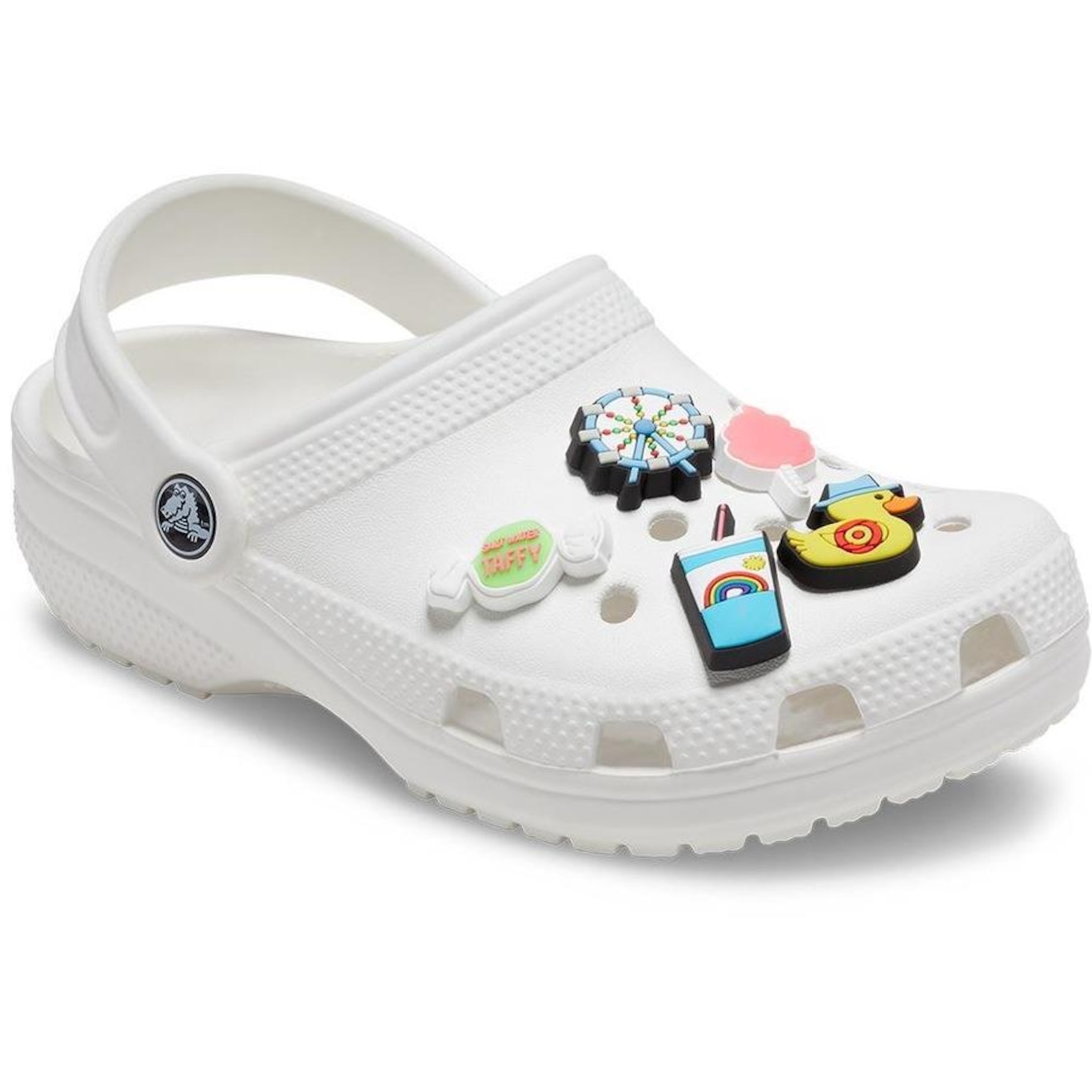 Kit Jibbitz? Crocs Calçadão Retrô com Luz que Pisca Pack com 5 Peças - Foto 3