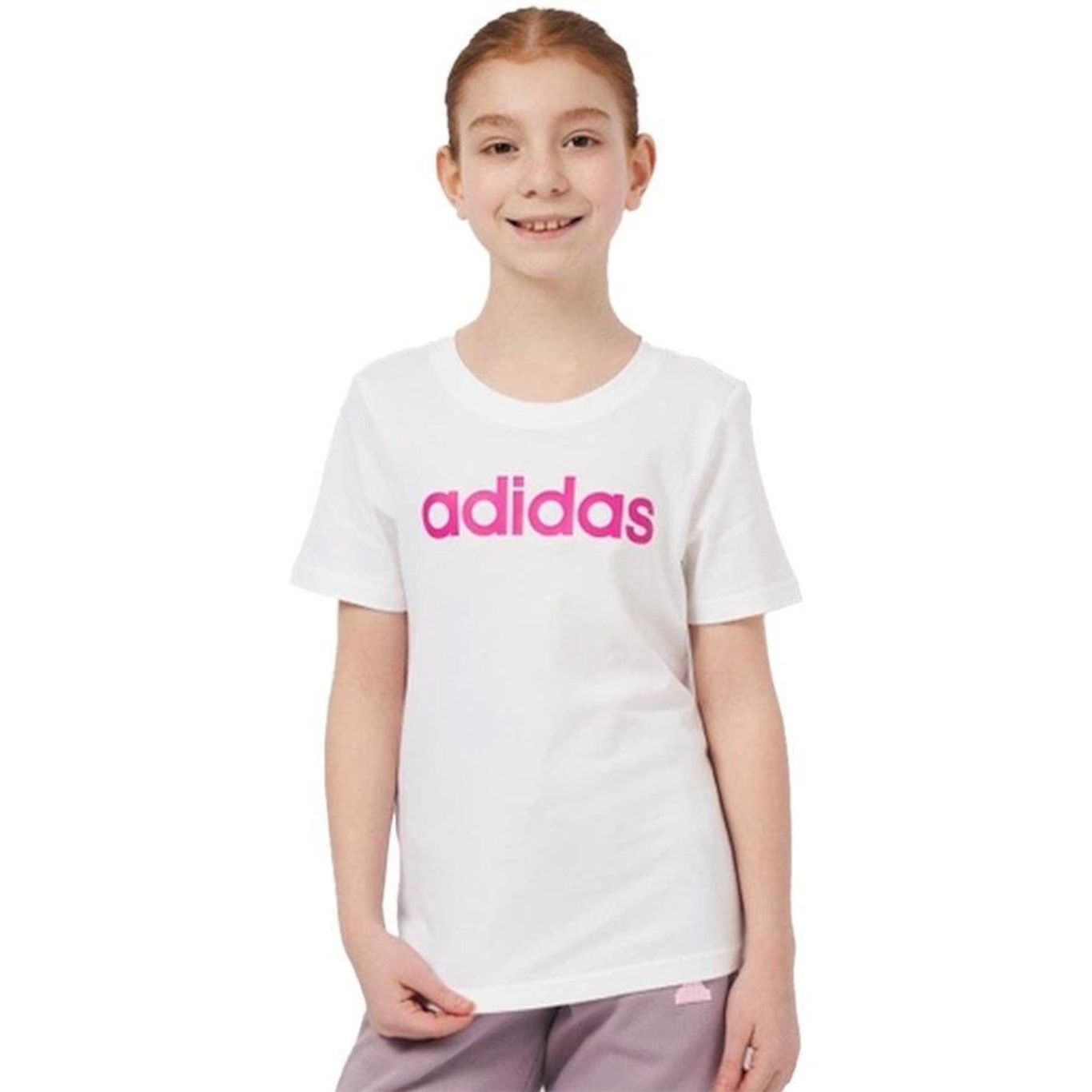 Camiseta adidas Linear Logo - Infantil - Foto 1