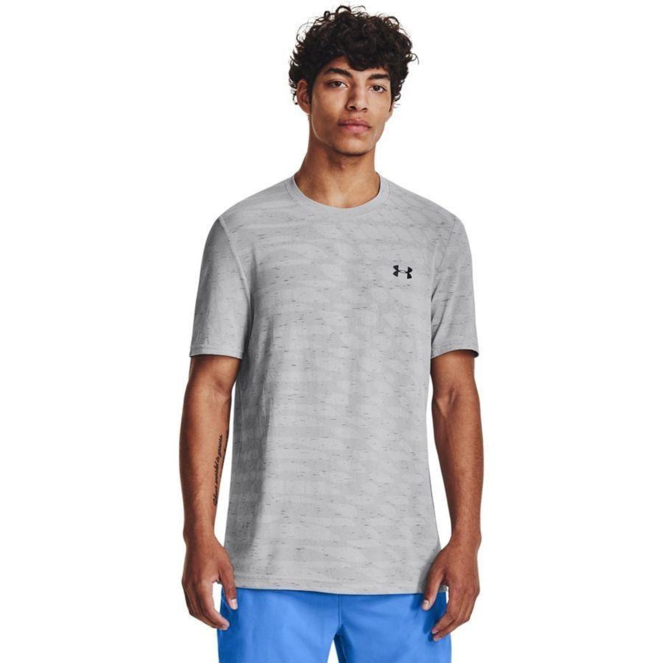 Camiseta de Treino Under Armour Seamless Novelty - Masculina - Foto 1