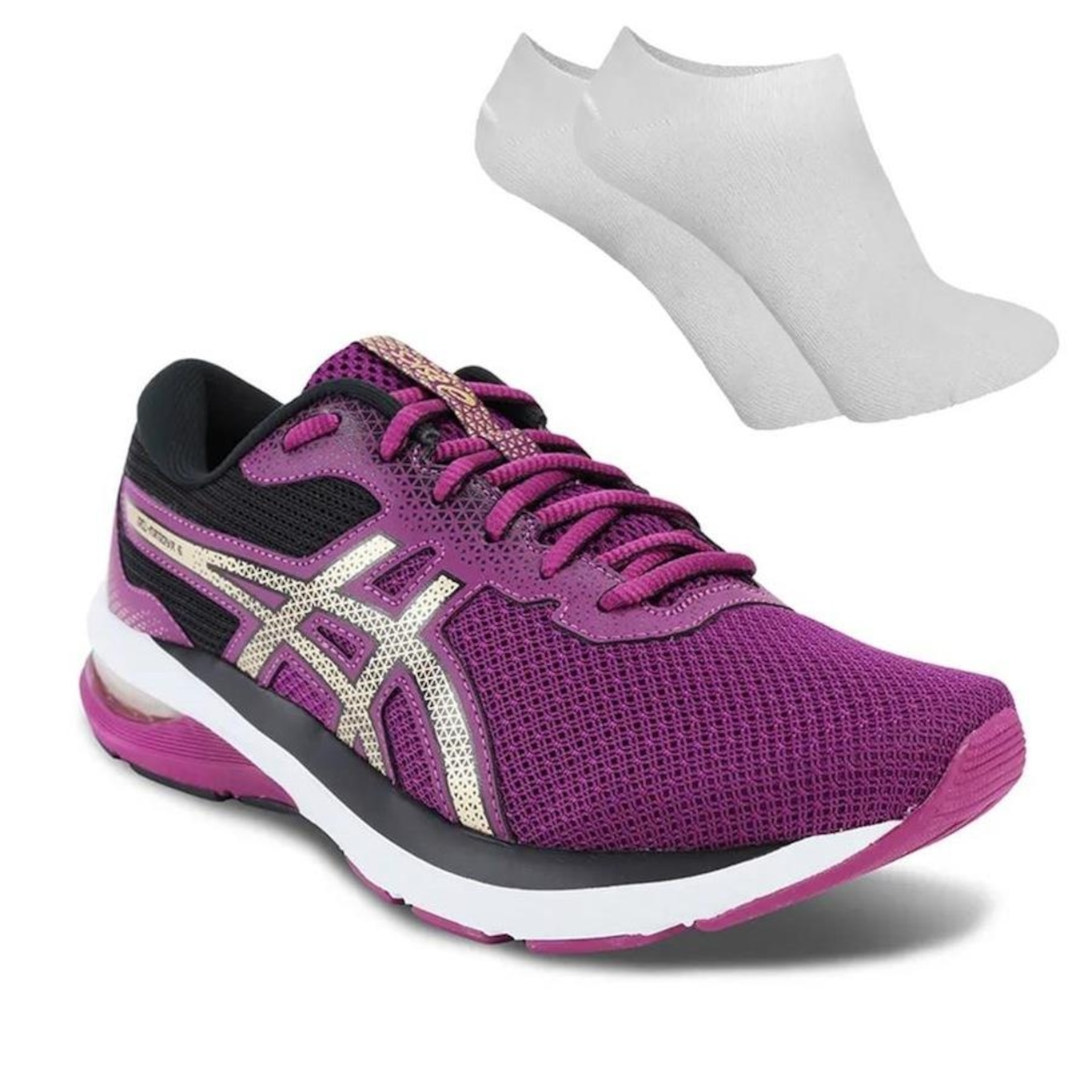 Kit Tênis Asics Gel-Nagoya 6 + Par de Meias - Feminino - Foto 1