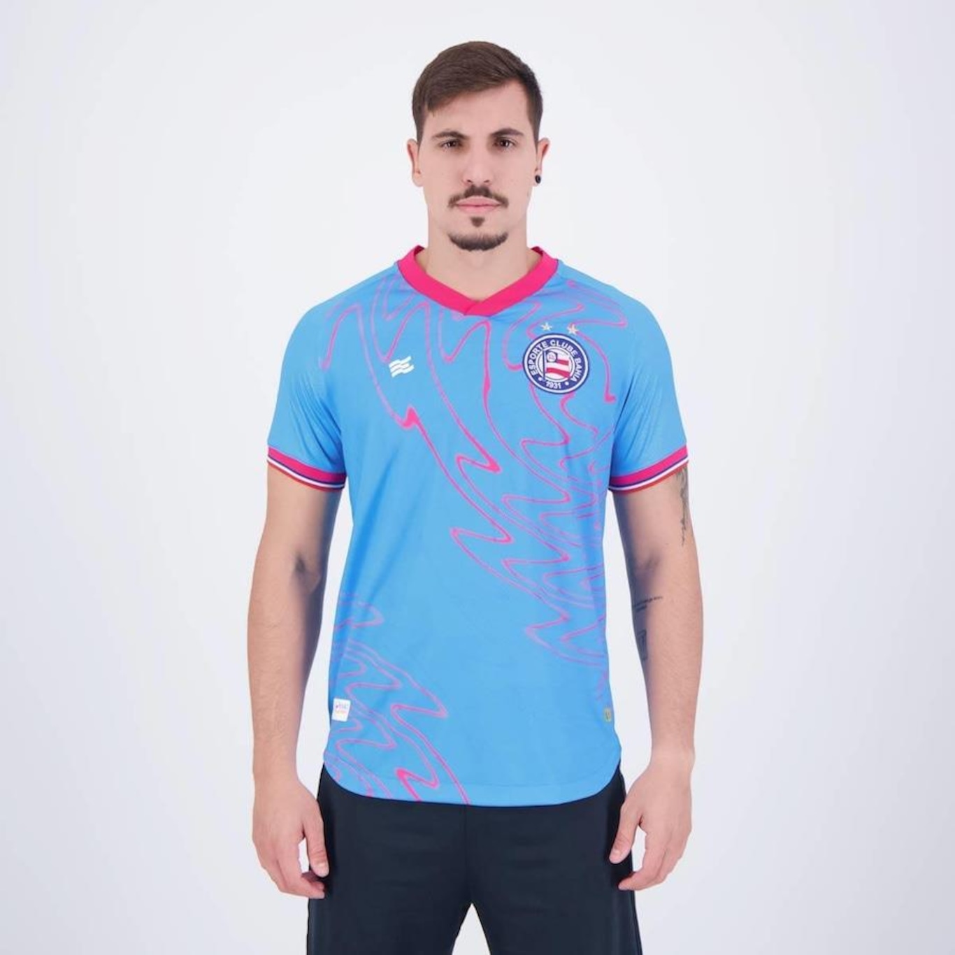 Camisa de Goleiro do Bahia I 2024 Esquadrão - Masculina - Foto 1