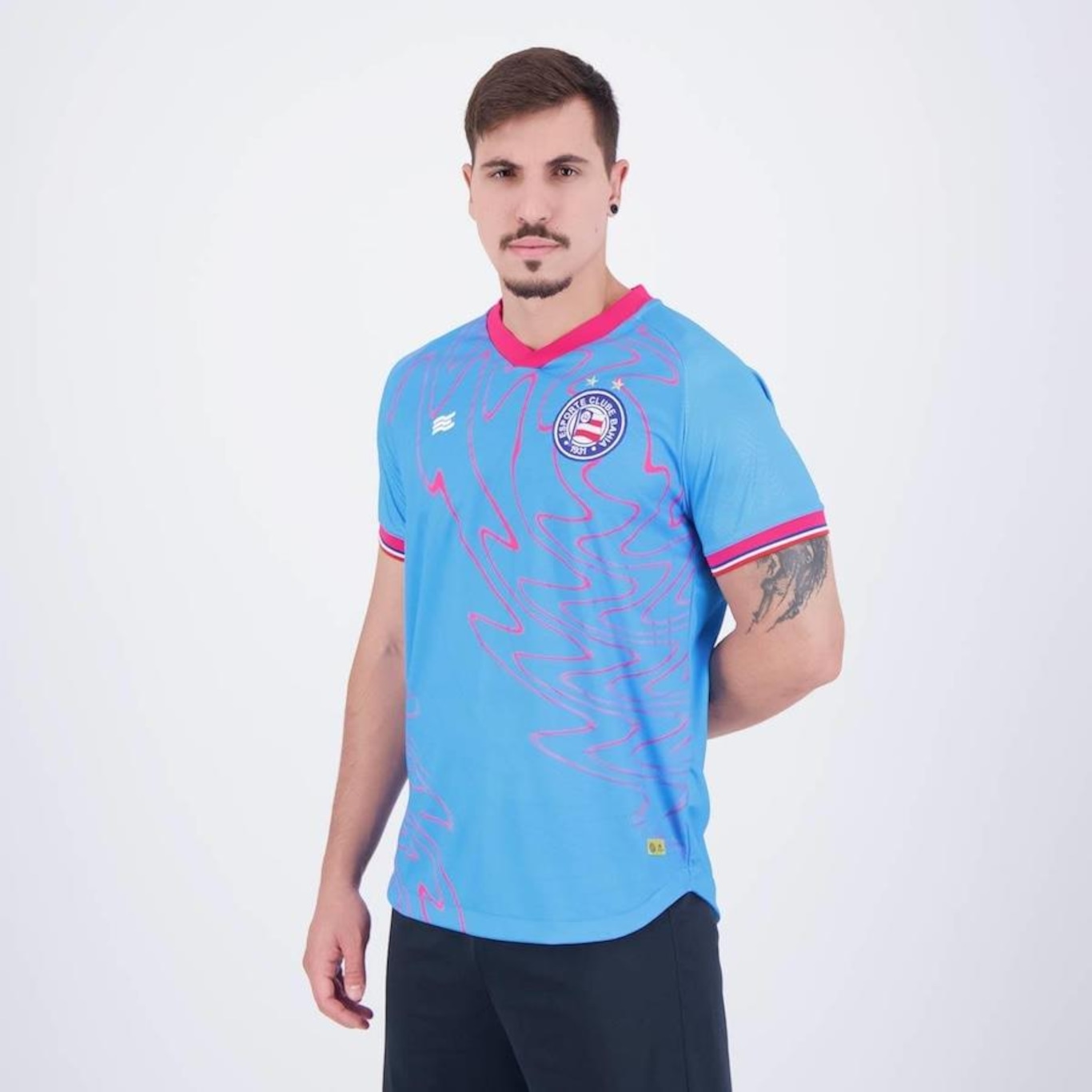 Camisa de Goleiro do Bahia I 2024 Esquadrão - Masculina - Foto 3