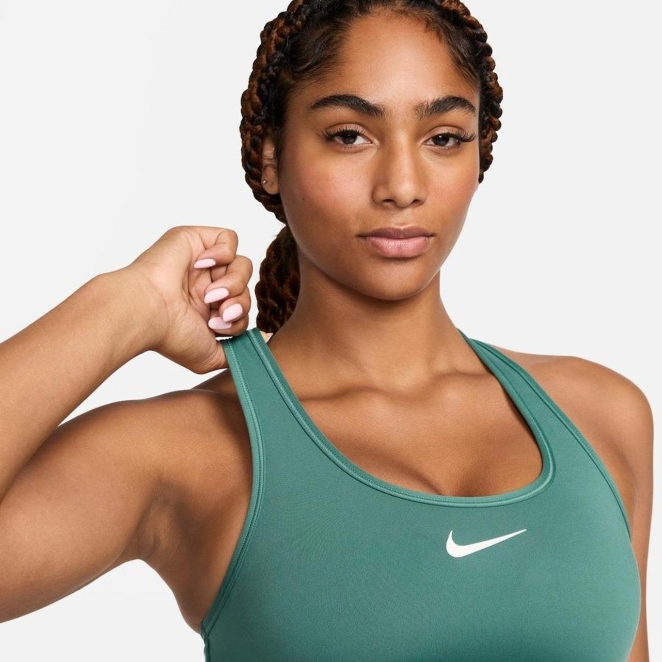 Top Fitness Nike Swoosh - Feminino - Foto 5