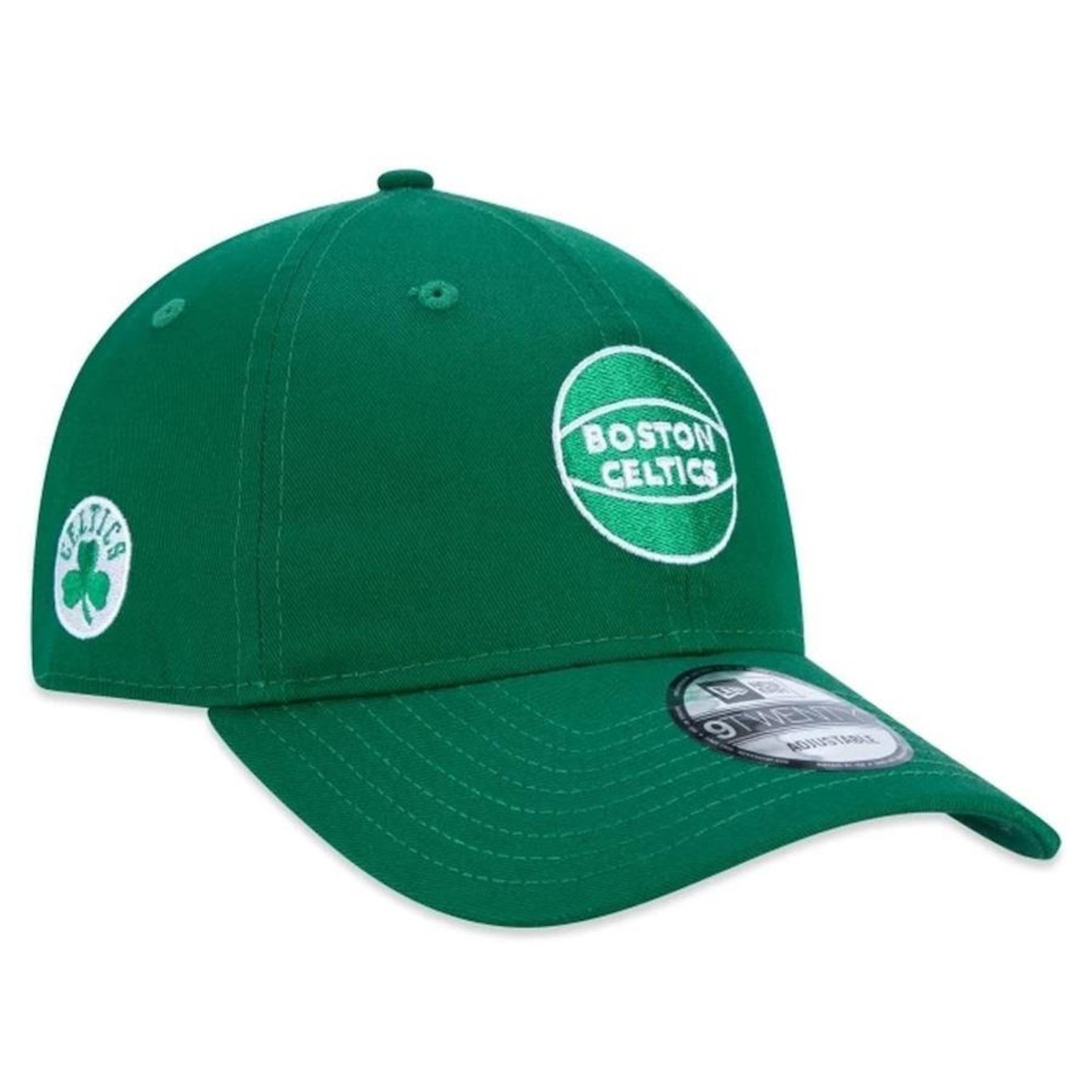 Boné Aba Curva New Era 920 Boston Celtics Core - Strapback - Adulto - Foto 4