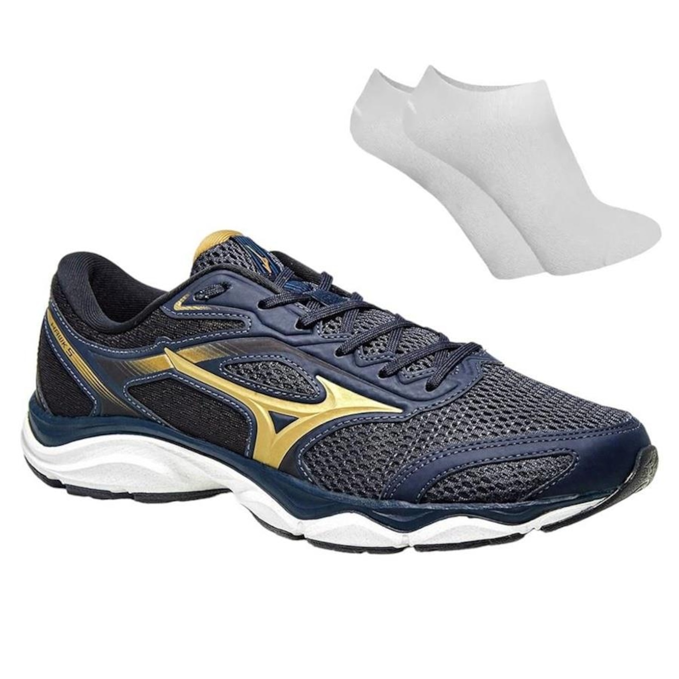 Kit Tênis Mizuno Hawk 5 + Meia - Masculino - Foto 1