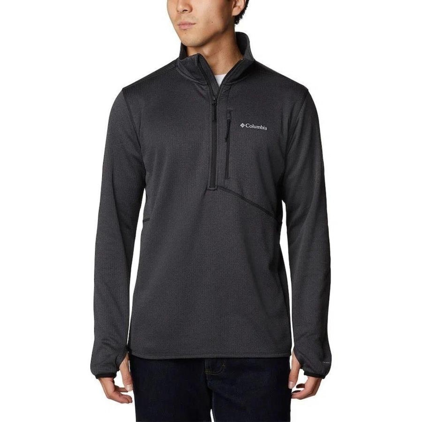 Blusão Columbia Park View Fleece Half Zip - Masculino - Foto 1