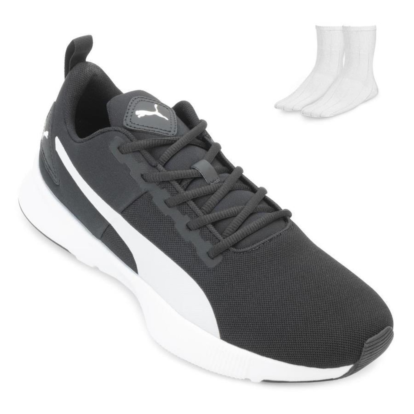 Kit Tênis Puma Flyer Runner + Meia - Masculino - Foto 1