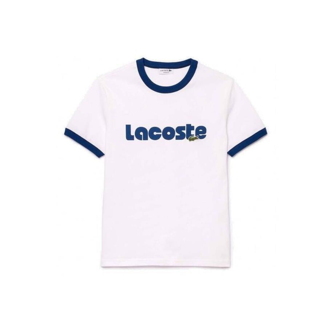 Camiseta Lacoste Retrô Logo - Masculina - Foto 3