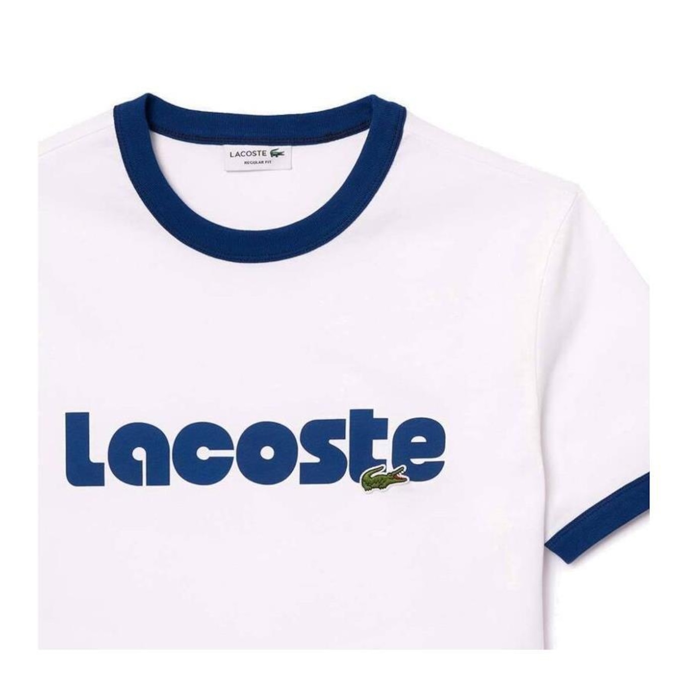 Camiseta Lacoste Retrô Logo - Masculina - Foto 4