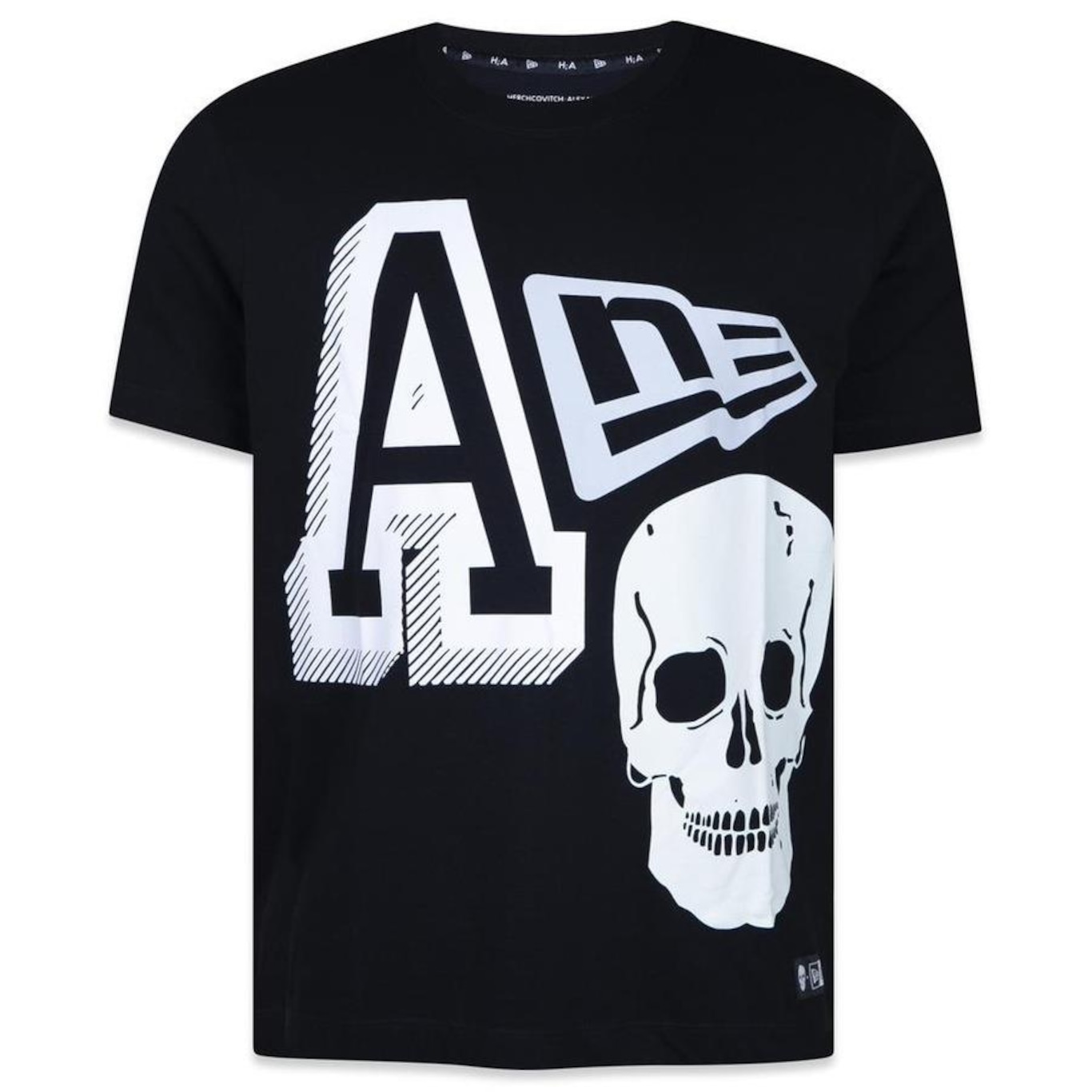 Camiseta New Era Collab Alexandre Herchcovitch Skull - Masculina - Foto 1