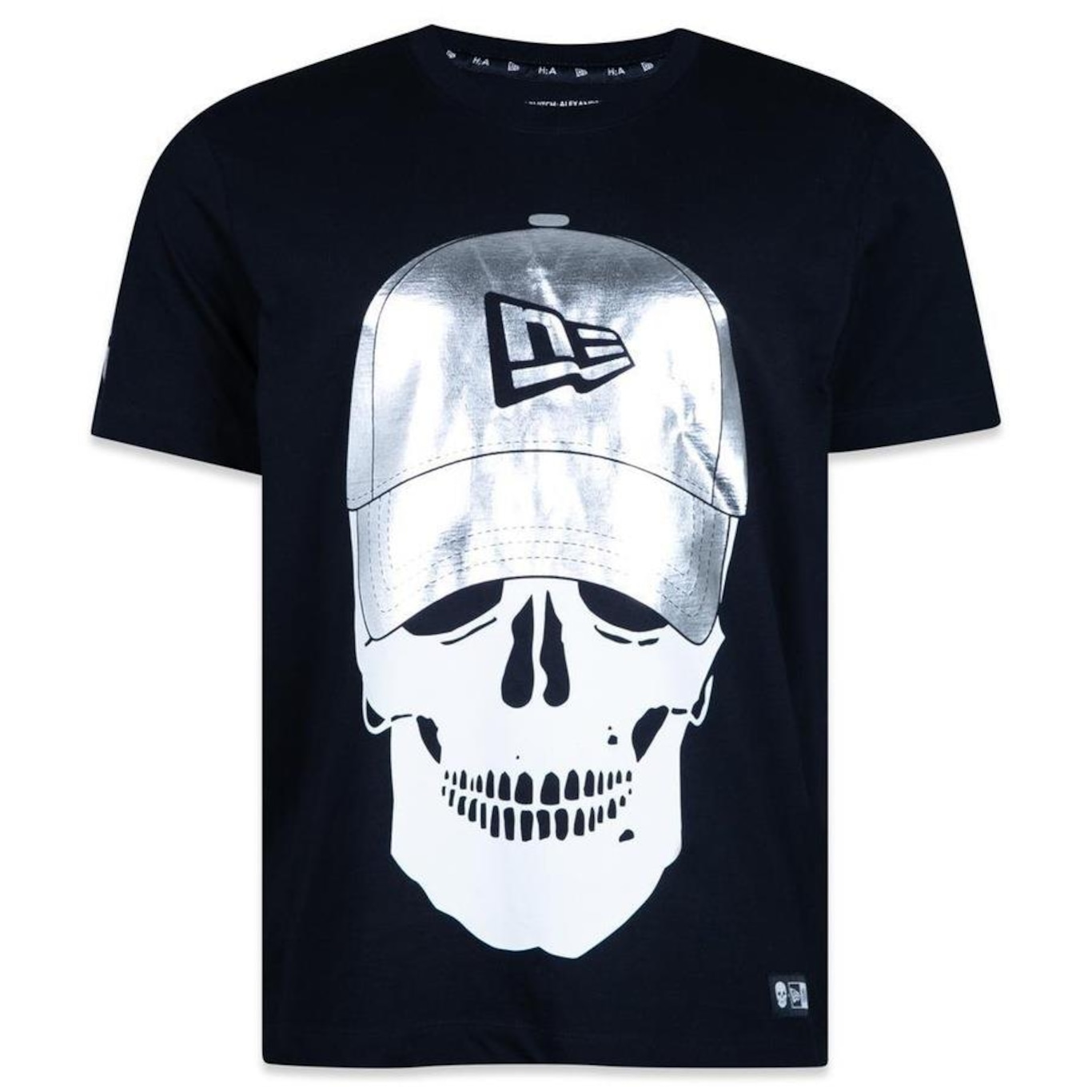 Camiseta New Era Collab Alexandre Herchcovitch Skull Hat - Masculina - Foto 1