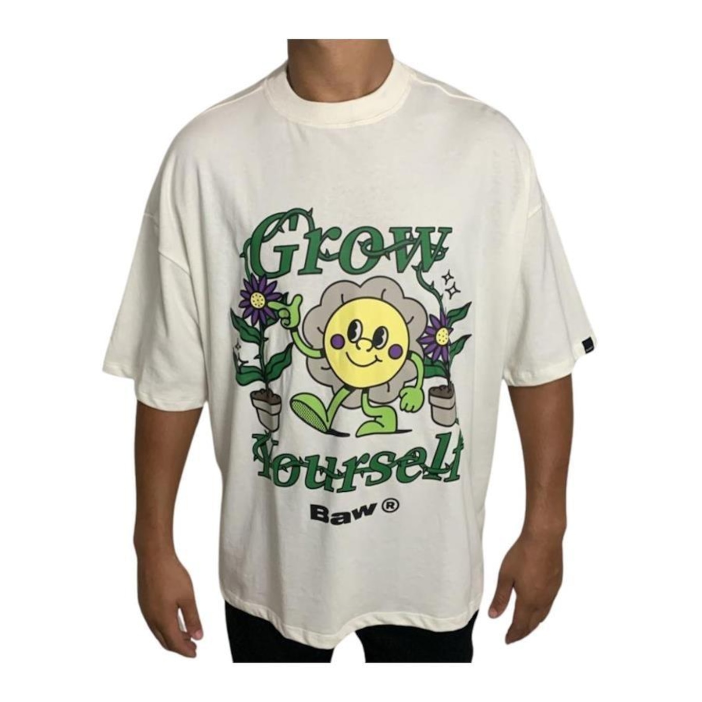 Camiseta Baw New Over Grow Yourself - Masculina - Foto 1