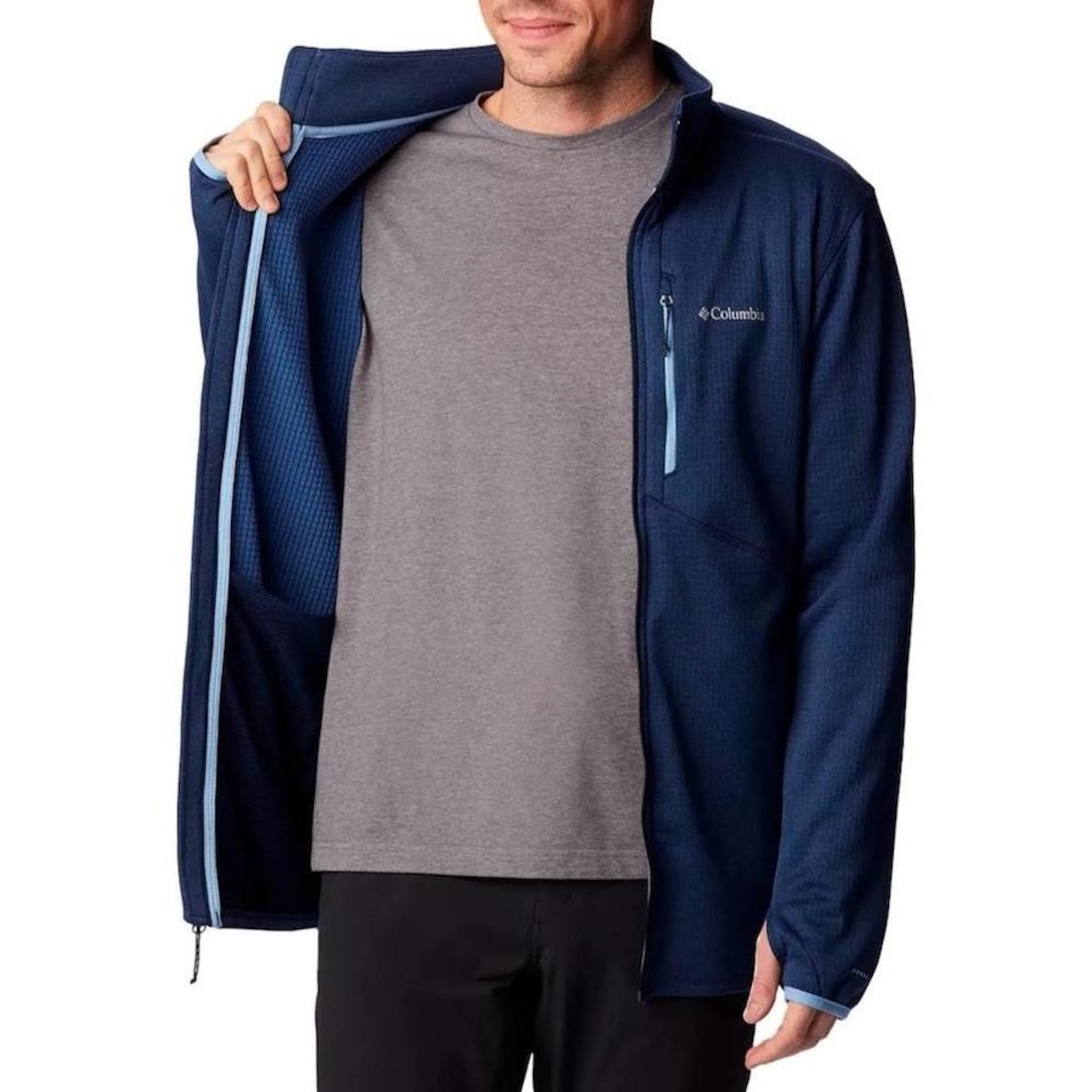 Jaqueta sem Capuz Columbia Park View Fleece - Masculina - Foto 3