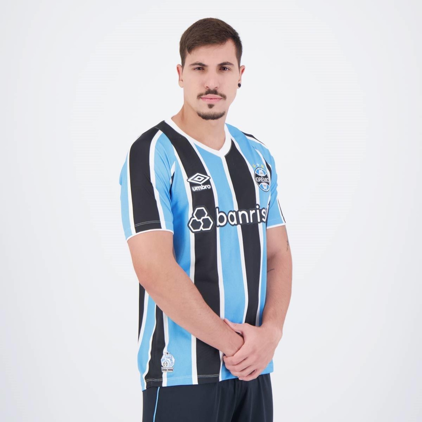 Camisa Umbro Grêmio I 2024 com Número - Masculina - Foto 2