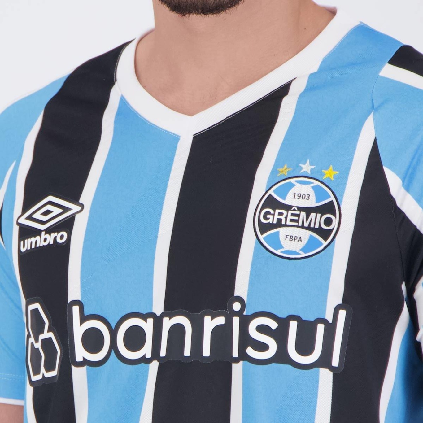 Camisa Umbro Grêmio I 2024 com Número - Masculina - Foto 5