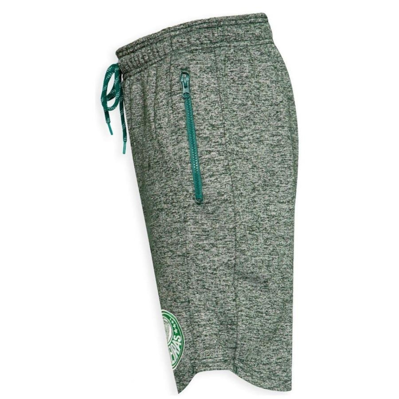 Bermuda de Moletom do Palmeiras Bolso Zíper Surf Center - Masculina - Foto 4