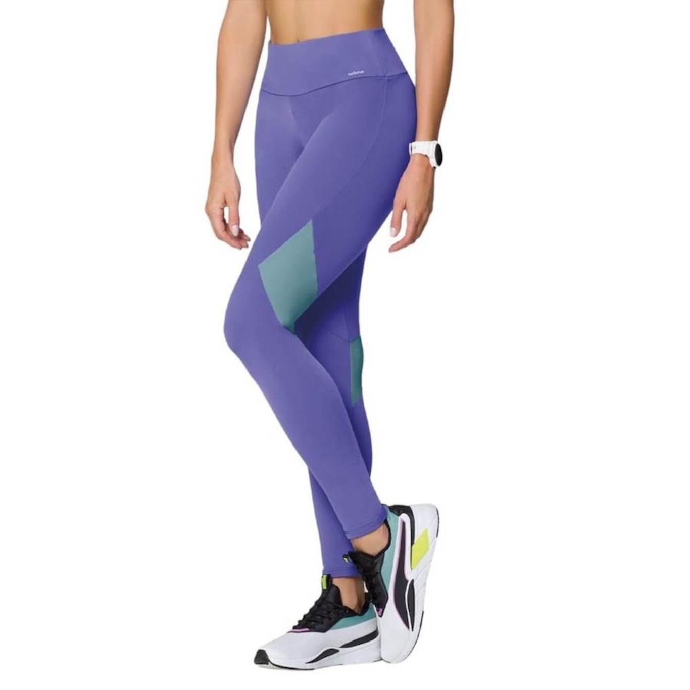 Kit Selene: Top Fitness com Bojo + Calça Legging Recortes - Feminino - Foto 3