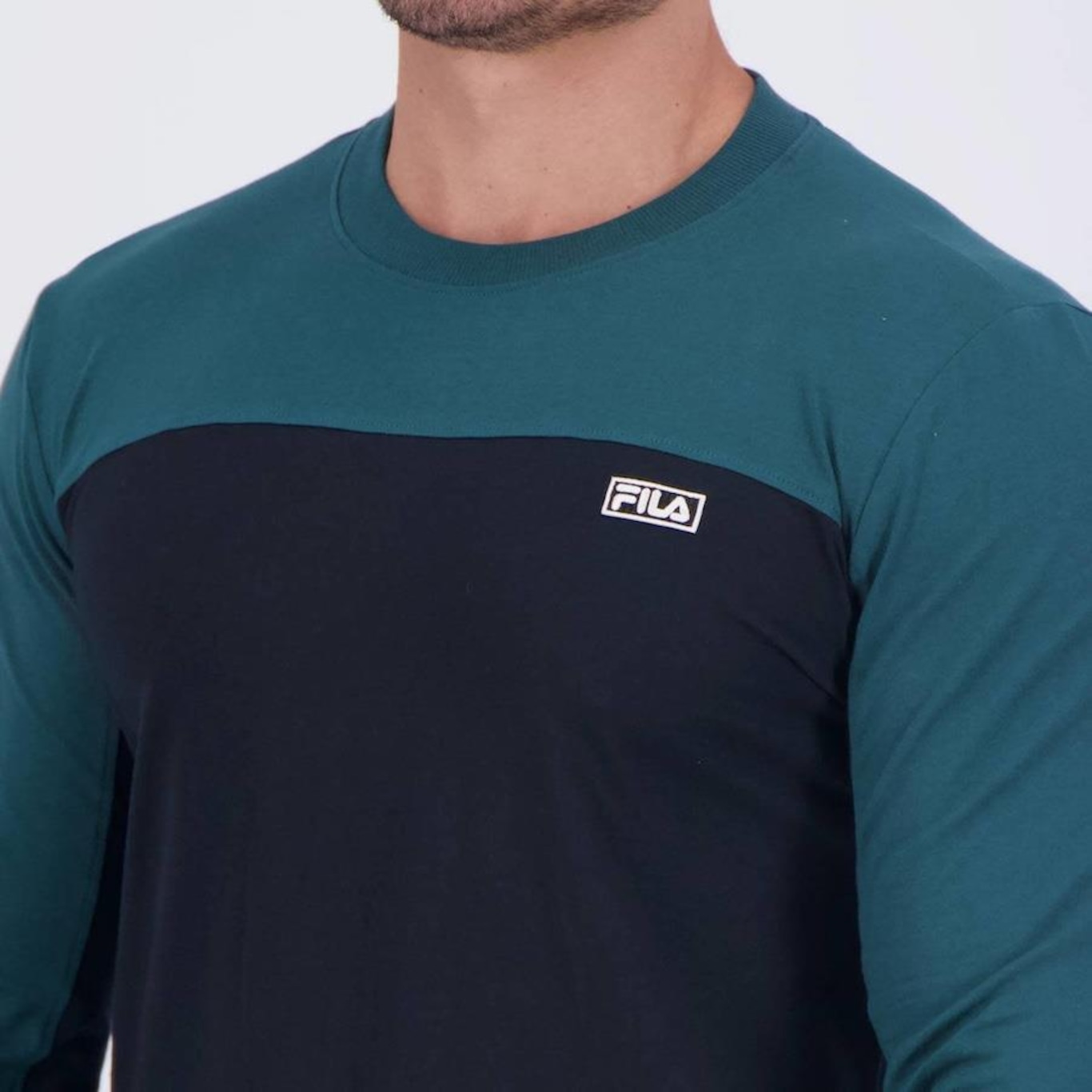 Camiseta Fila Ziper Outdoor Manga Longa - Masculina - Foto 5