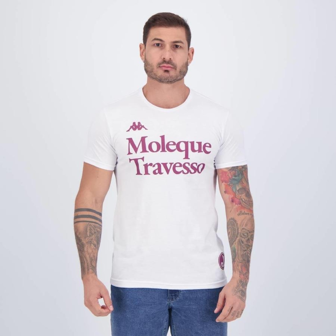 Camiseta Kappa Juventus Moleque Travesso - Masculina - Foto 1