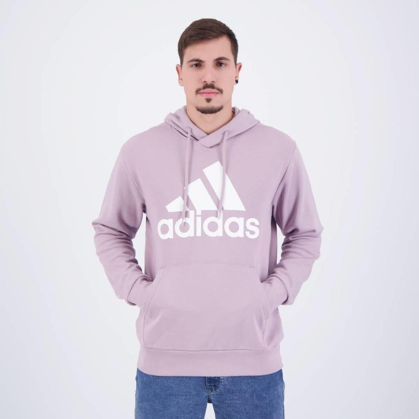 Blusão de Moletom adidas Essentials Big Logo - Masculino - Foto 1