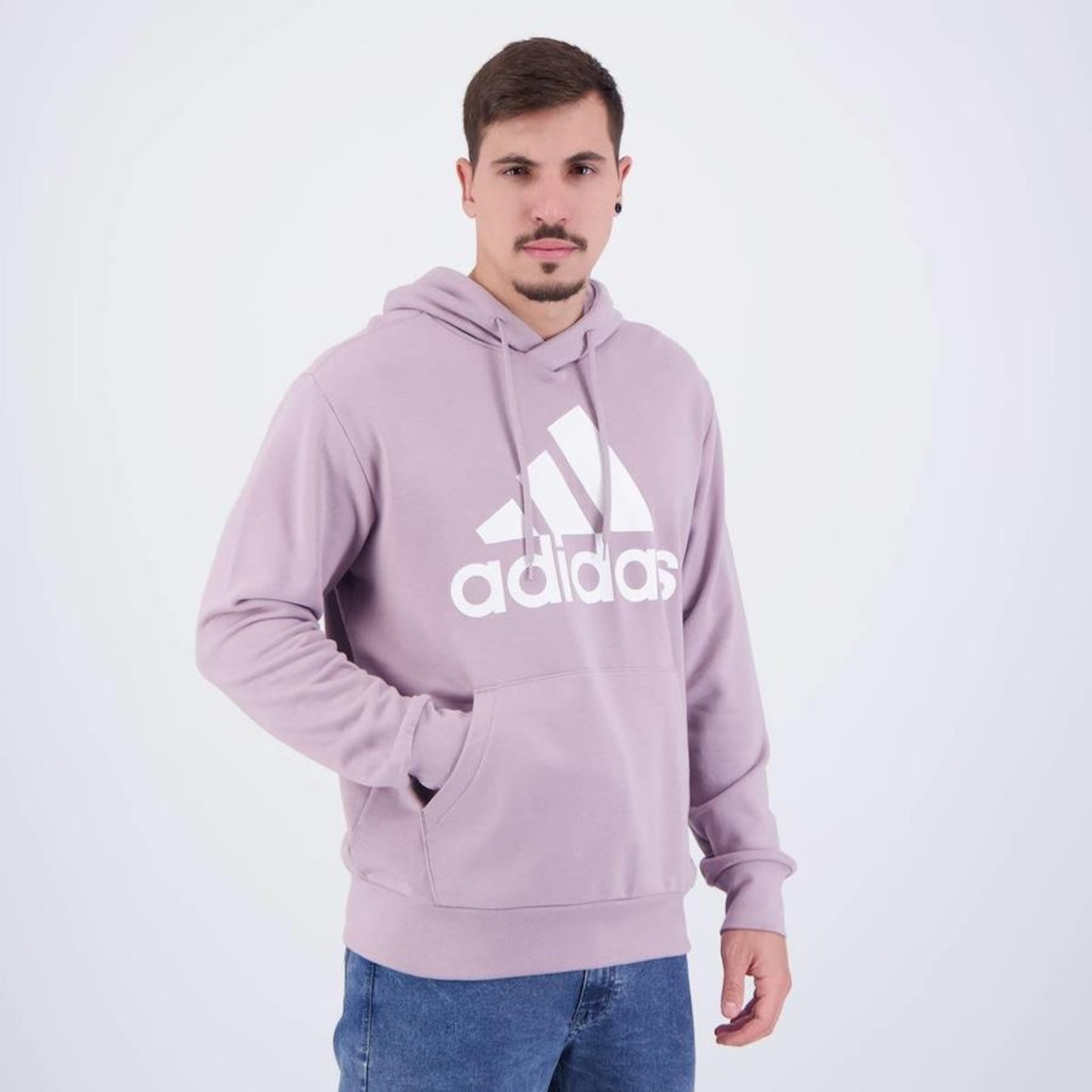 Blusão de Moletom adidas Essentials Big Logo - Masculino - Foto 2