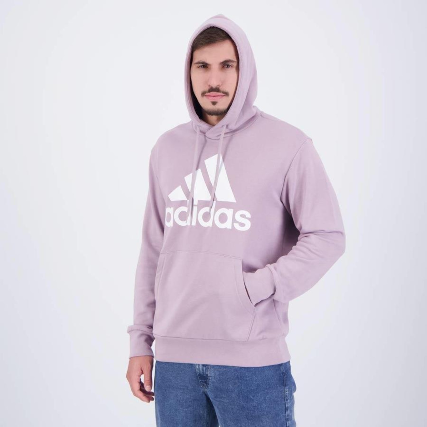 Blusão de Moletom adidas Essentials Big Logo - Masculino - Foto 3