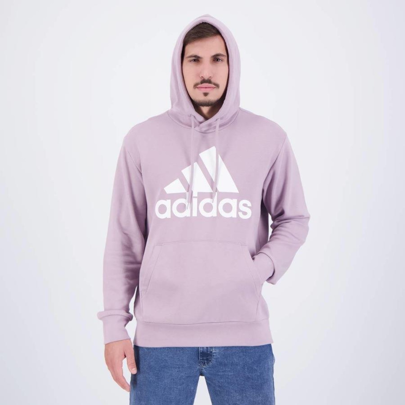 Blusão de Moletom adidas Essentials Big Logo - Masculino - Foto 4