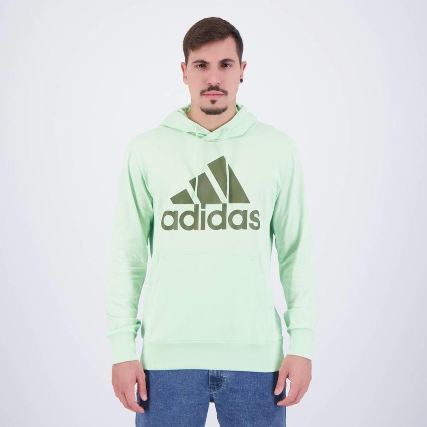 Blusão de Moletom adidas Essentials Big Logo - Masculino - Foto 1