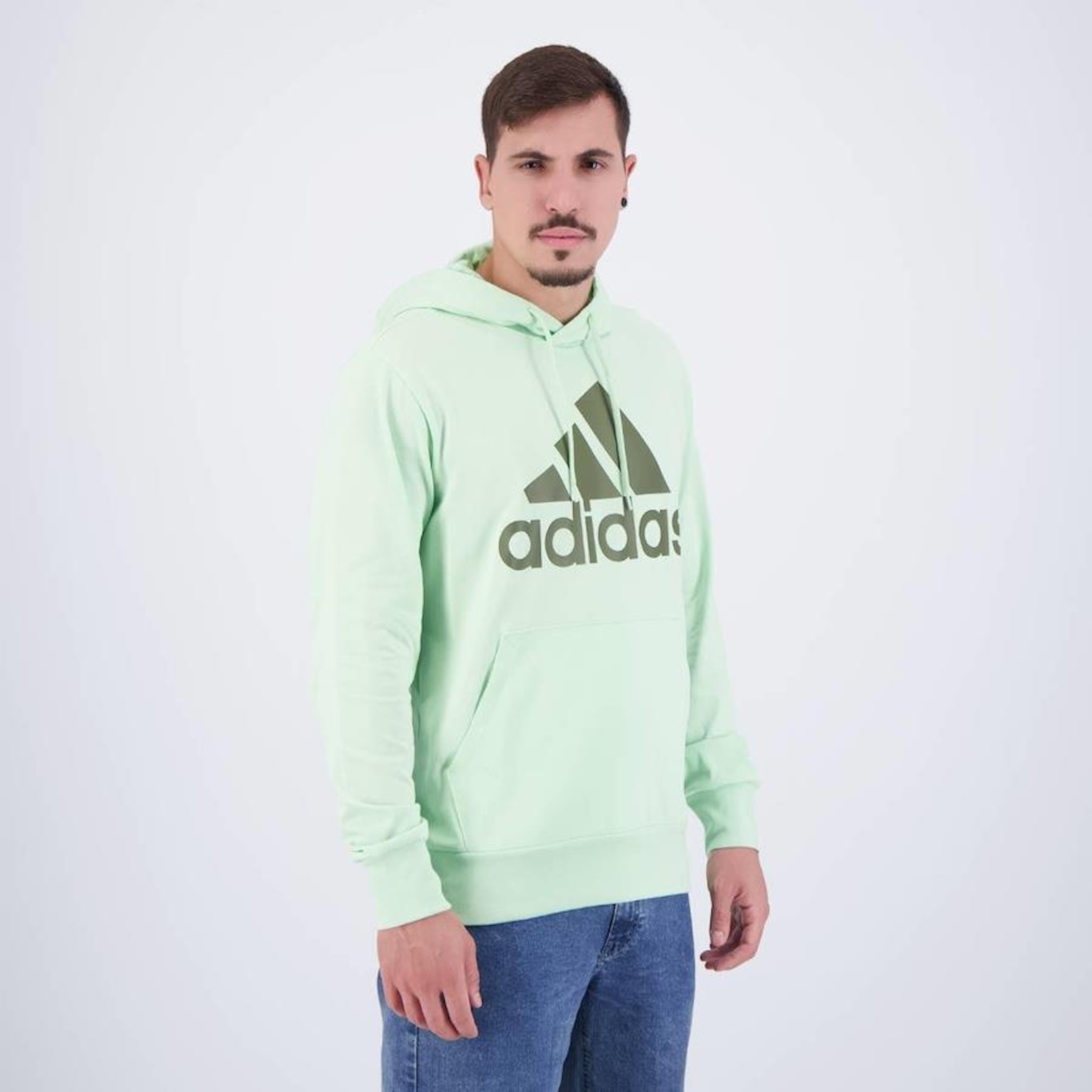 Blusão de Moletom adidas Essentials Big Logo - Masculino - Foto 2