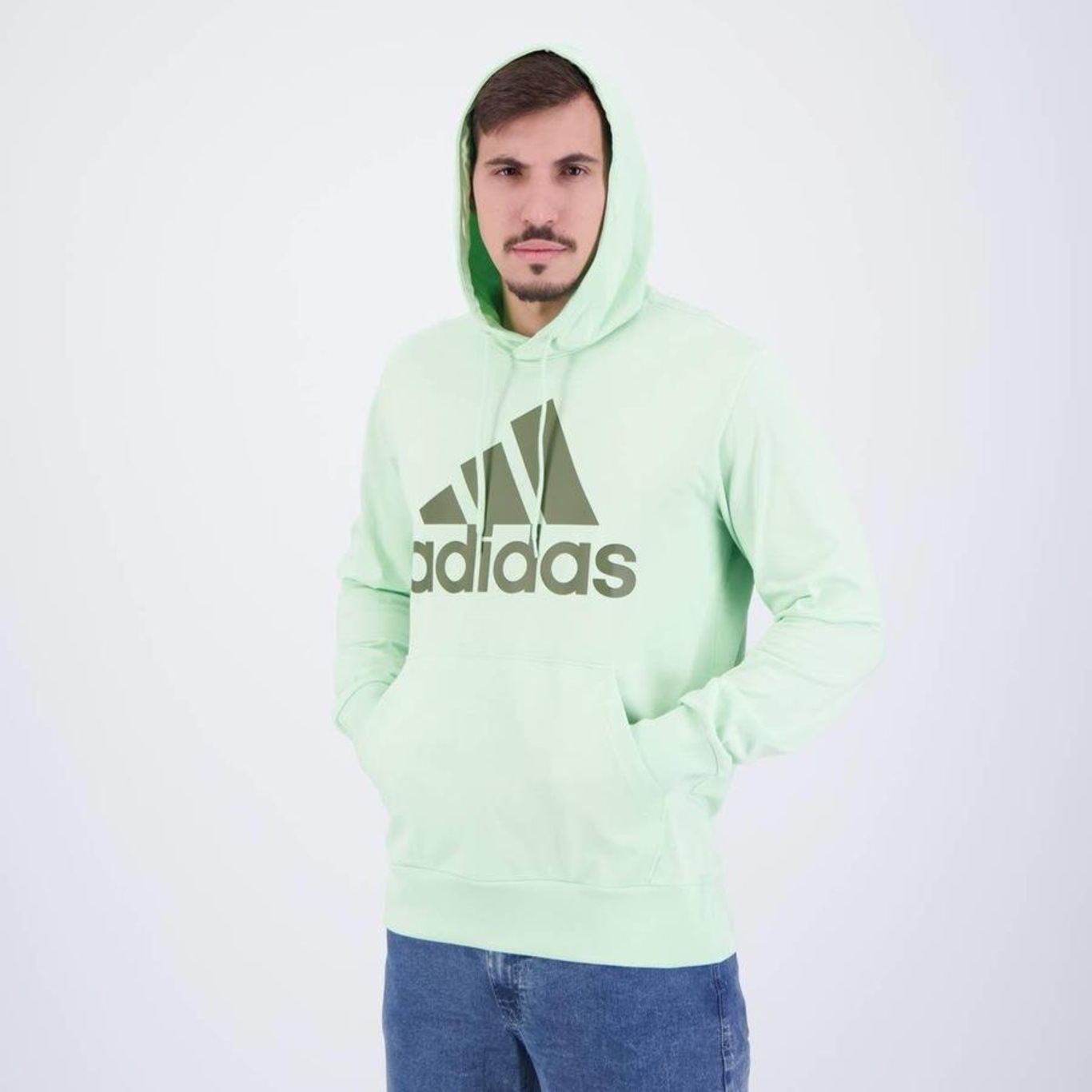 Blusão de Moletom adidas Essentials Big Logo - Masculino - Foto 3