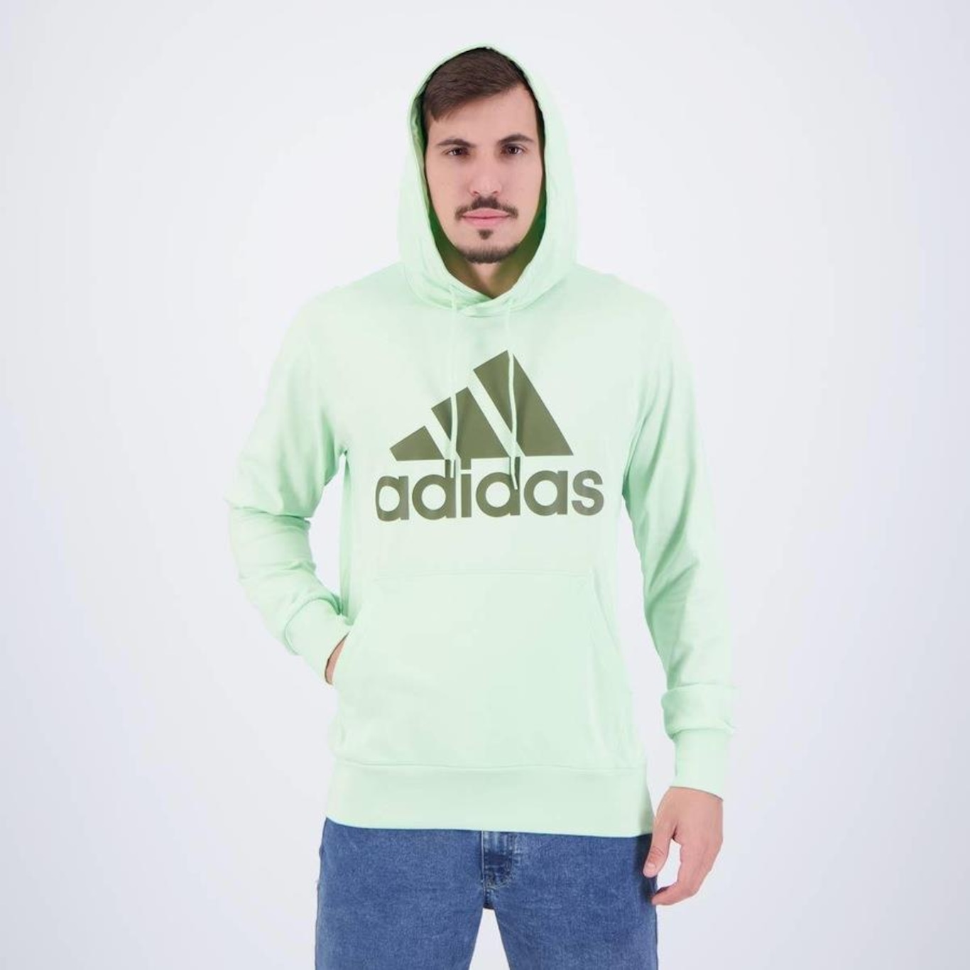 Blusão de Moletom adidas Essentials Big Logo - Masculino - Foto 4