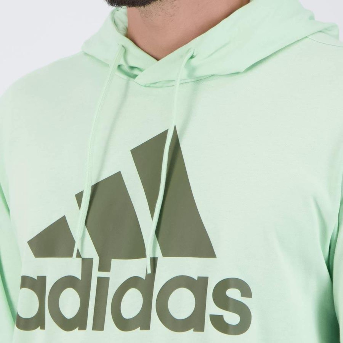 Blusão de Moletom adidas Essentials Big Logo - Masculino - Foto 6