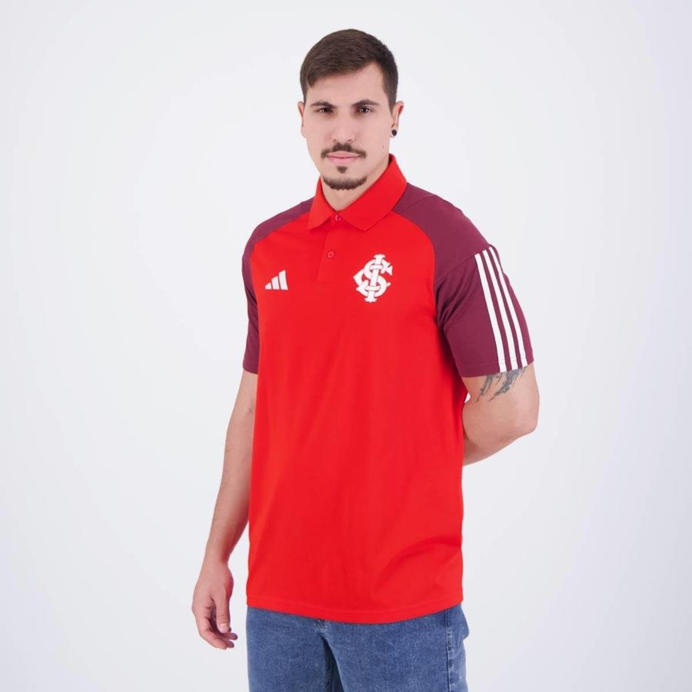 Camisa Polo adidas Internacional 2024 adidas - Masculina - Foto 3