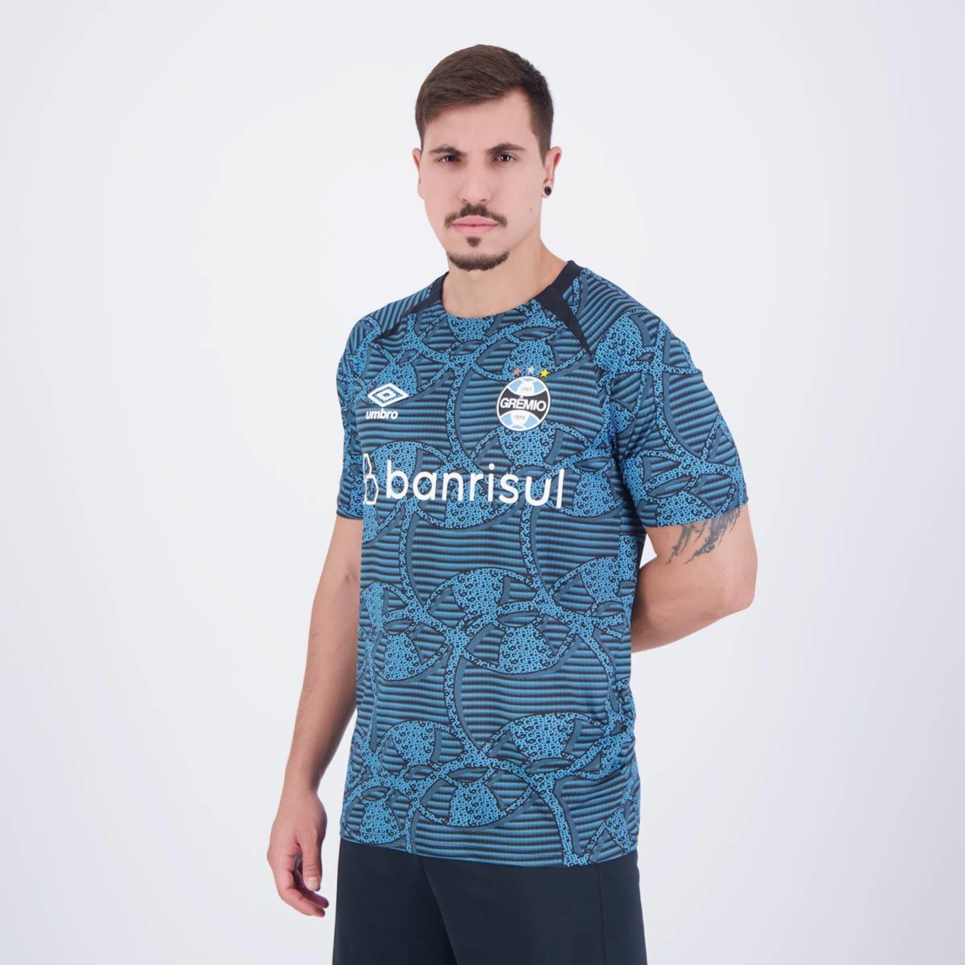 Camisa Umbro Grêmio Aquecimento 2024 - Masculina - Foto 3